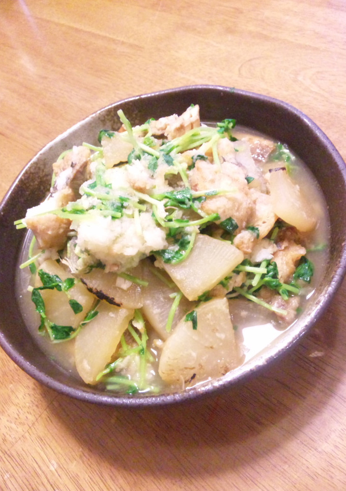大根と揚げあじのみぞれ煮-レシピのメイン写真
