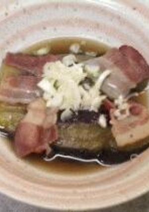ナスとベーコンの煮物-レシピのメイン写真