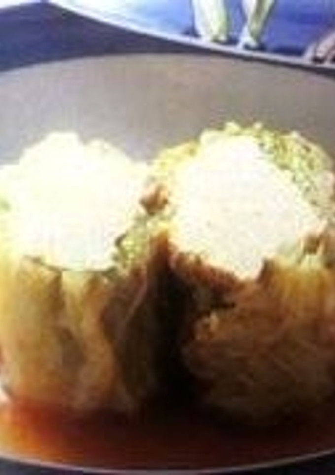 白菜と生揚げの巻き巻き煮-レシピのメイン写真