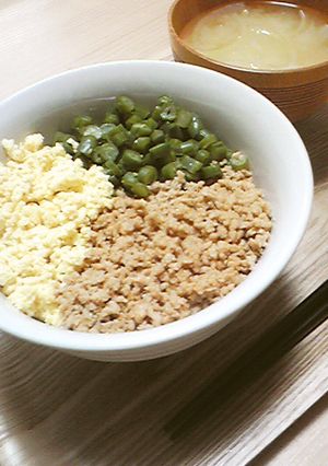 ダーリンのお気に入り♡うちの三色丼♪-レシピのメイン写真