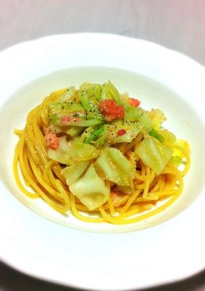 簡単！キャベツと明太子のパスタ-レシピのメイン写真