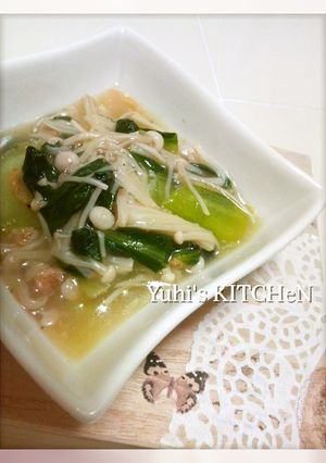 とろりん＊青梗菜とえのきの海老塩生姜あん-レシピのメイン写真