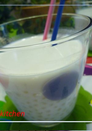 麹ジャム×黒酢×黒練り胡麻の豆乳ドリンク-レシピのメイン写真