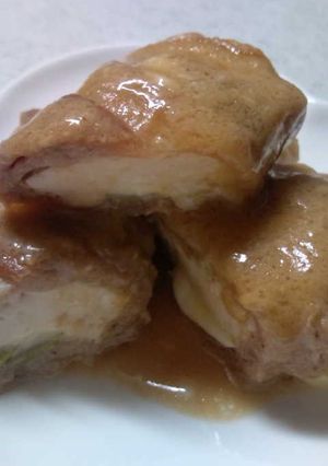 厚揚げとチーズの肉巻き-レシピのメイン写真