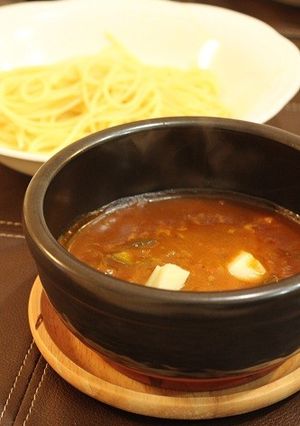 焼きキーマスープカレー　つけスパ♪-レシピのメイン写真