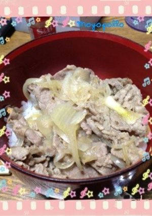 簡単牛丼-レシピのメイン写真