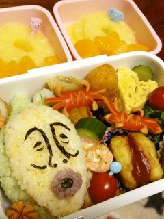 クサマダラオオコビトキャラ弁-レシピのメイン写真