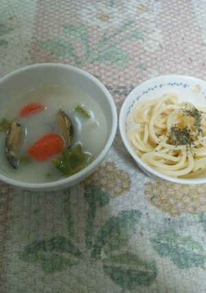 クラムチャウダー風スパ-レシピのメイン写真