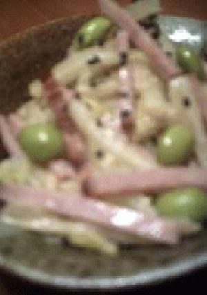 焼豚＋白菜のカラシゴマ和え-レシピのメイン写真