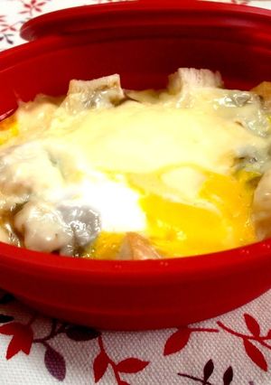 レンジで簡単！カレーのっけパン！-レシピのメイン写真