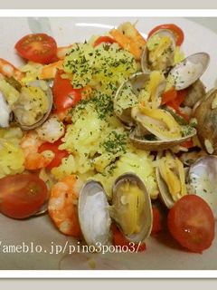 炊飯器で作る簡単で美味しいパエリア-レシピのメイン写真