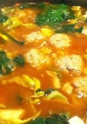 簡単♪野菜たっぷりトマト鍋-レシピのメイン写真