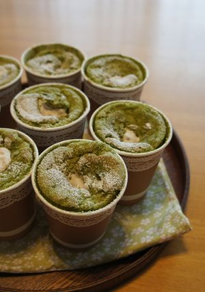 カップシフォンケーキ抹茶♪-レシピのメイン写真