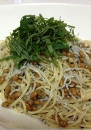 簡単6分で!★あっさり納豆パスタ★-レシピのメイン写真