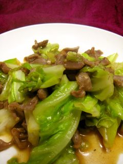 またまた!砂ずりと春キャベツの塩麹炒め-レシピのメイン写真