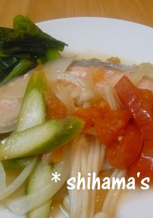 鮭の重ね蒸し❀レモン風味-レシピのメイン写真
