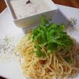 自家製マスのスモークでつけパスタ