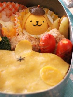 キャラ弁*ゆで卵でポムポムプリン-レシピのメイン写真