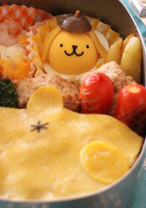 キャラ弁＊ゆで卵でポムポムプリン-レシピのメイン写真