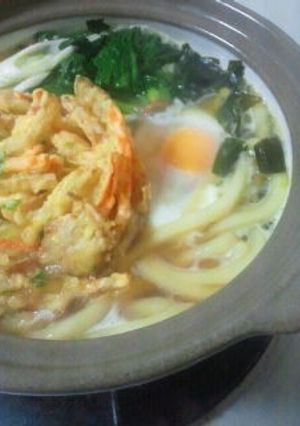 家飯 鍋焼うどん(手抜き編)-レシピのメイン写真