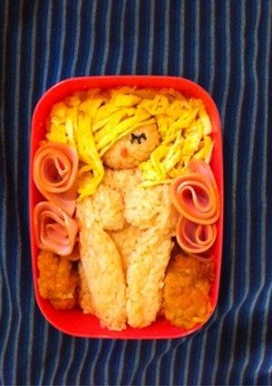 簡単キャラ弁☆懐かしの[だっちゅうの☆]-レシピのメイン写真