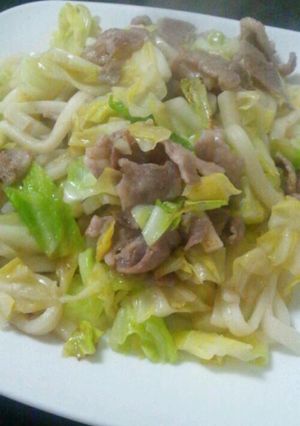 夏にさっぱり☆簡単焼きうどん☆ダシ味-レシピのメイン写真