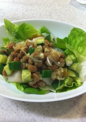 ホタテの～☆納豆ソースかけo(^▽^)o-レシピのメイン写真
