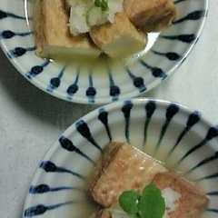 ☆簡単白だしで厚揚げ煮☆-レシピのメイン写真