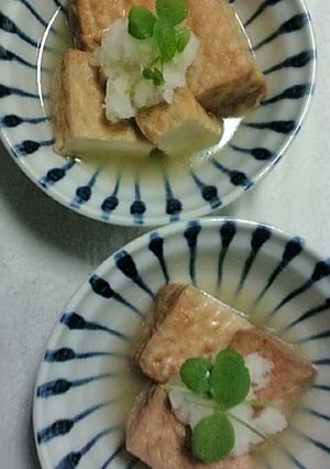 ☆簡単白だしで厚揚げ煮☆-レシピのメイン写真