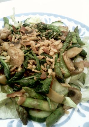 きのことほうれん草のホットサラダ-レシピのメイン写真