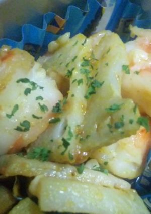 お弁当に！えびとれんこんの塩麹カレー炒め-レシピのメイン写真