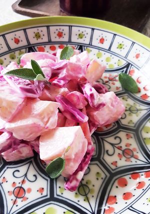 りんごの桜色サラダ-レシピのメイン写真