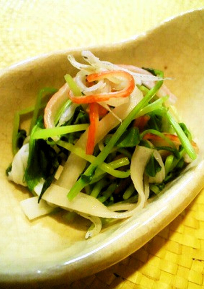 ✿レンジで簡単♬豆苗の白だし和え✿-レシピのメイン写真