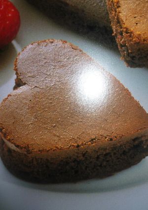 ブラック♡ハートケーキ-レシピのメイン写真