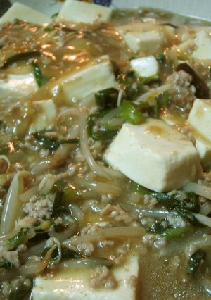 ♪もやし挽肉あんかけ豆腐♪-レシピのメイン写真