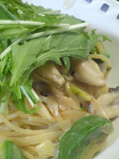 アボカドときのこのクリームパスタ-レシピのメイン写真