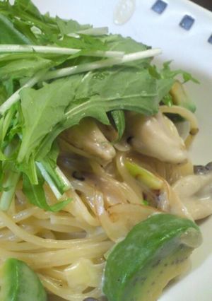 アボカドときのこのクリームパスタ-レシピのメイン写真