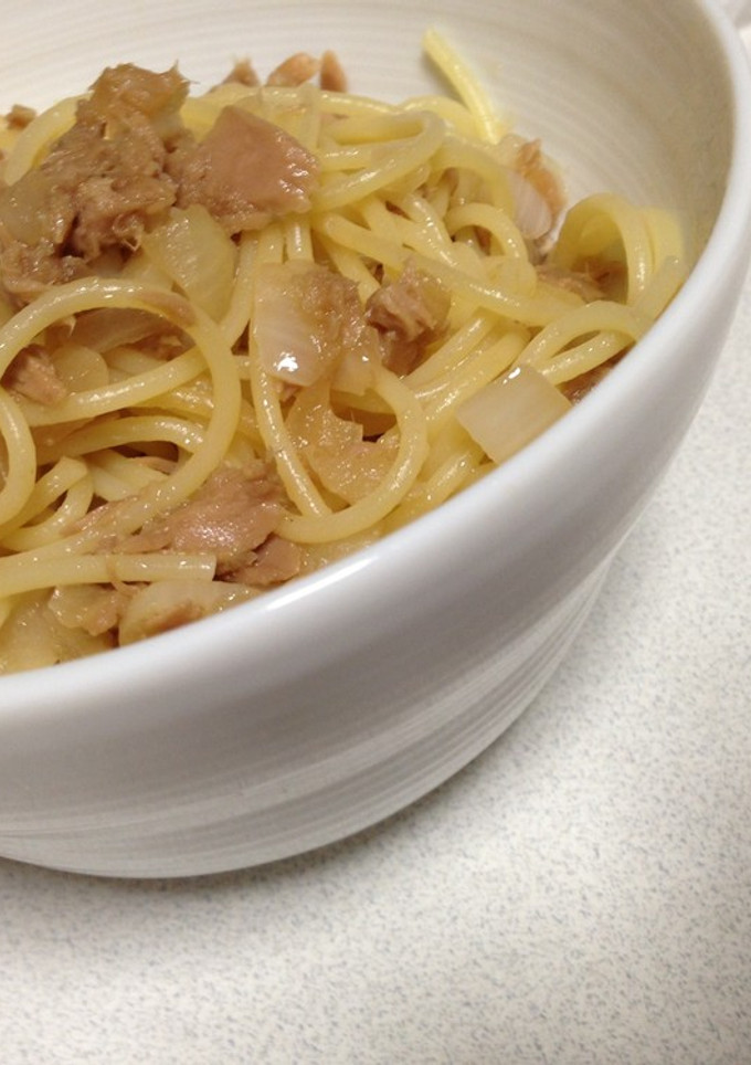 ツナとたっぷりネギの和風パスタ-レシピのメイン写真