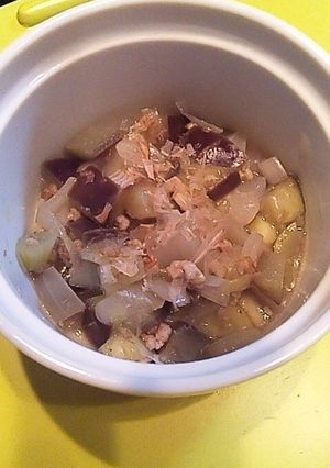離乳食 完了期 なすのひき肉あんかけ-レシピのメイン写真