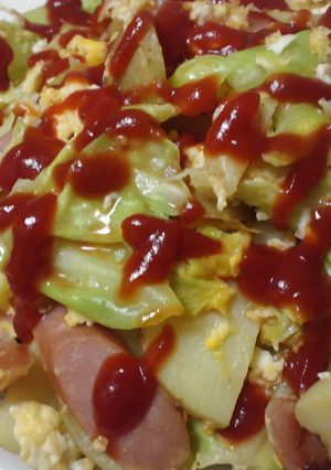 春野菜炒め〜ケチャップ味〜-レシピのメイン写真