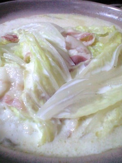 白菜の青かびチーズ味のスープ煮-レシピのメイン写真