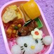 ☆キャラ弁☆簡単キティちゃん