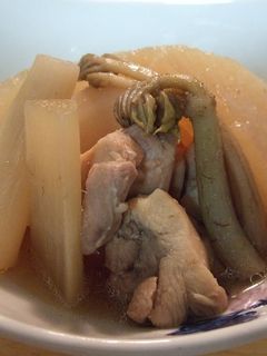 鶏肉と大根とうどの煮物-レシピのメイン写真