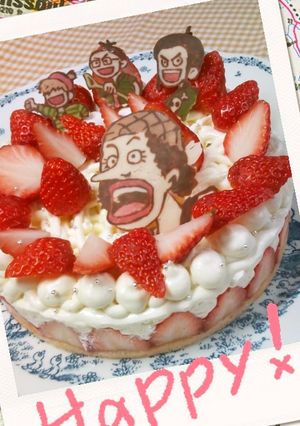キャラケーキワンピースウソップ海賊団-レシピのメイン写真