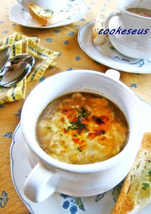 豆腐入り♪オニオングラタンスープ-レシピのメイン写真