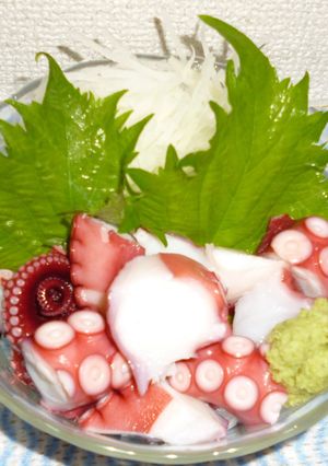 パパのタコの刺身-レシピのメイン写真