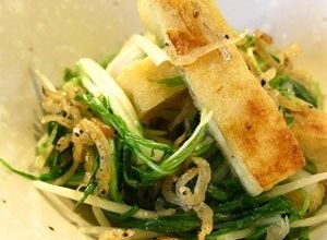 ■油揚げと水菜のカリカリじゃこ炒め■-レシピのメイン写真