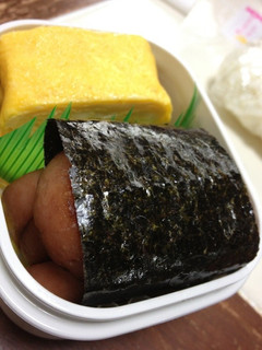 お弁当*ナウバーガーの磯部巻わさび塩風味-レシピのメイン写真