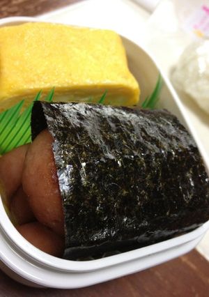 お弁当＊ナウバーガーの磯部巻わさび塩風味-レシピのメイン写真