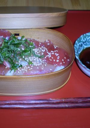 鯛と鮪と金目鯛の漬け丼-レシピのメイン写真